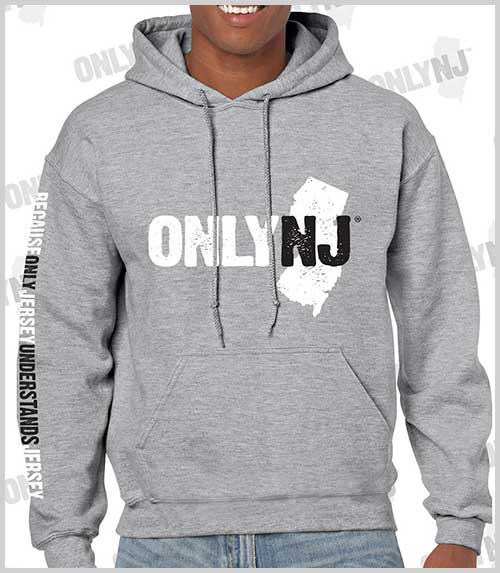 B & W Logo Hoodie Grey