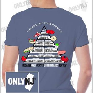 FOOD PYRAMID T-SHIRT: BLUE JEAN