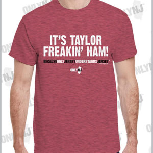 FREAKIN’ HAM T-SHIRT: CARDINAL HEATHER