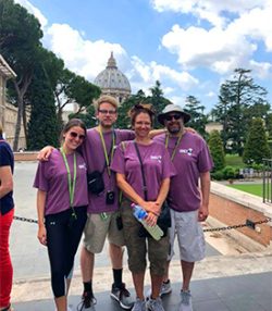 Sophie, Drew, Alissa & Glen J Vatican City