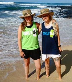Brittany P and Brianna J Kauai